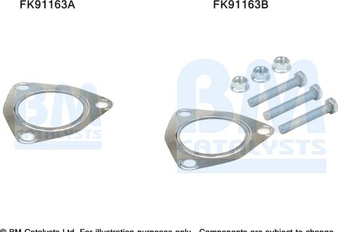 BM Catalysts FK91163 - Монтажний комплект, каталізатор autozip.com.ua