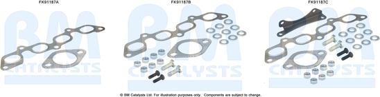 BM Catalysts FK91187 - Монтажний комплект, каталізатор autozip.com.ua