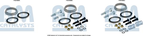 BM Catalysts FK91806 - Монтажний комплект, каталізатор autozip.com.ua