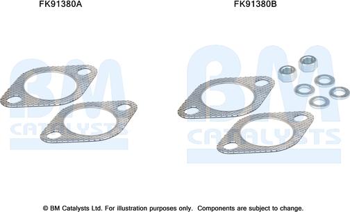 BM Catalysts FK91380 - Монтажний комплект, каталізатор autozip.com.ua