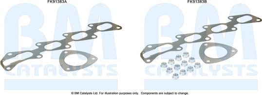 BM Catalysts FK91383 - Монтажний комплект, каталізатор autozip.com.ua