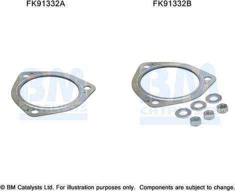 BM Catalysts FK91332 - Монтажний комплект, каталізатор autozip.com.ua