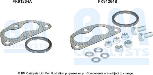 BM Catalysts FK91264 - Монтажний комплект, каталізатор autozip.com.ua