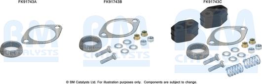 BM Catalysts FK91743 - Монтажний комплект, каталізатор autozip.com.ua