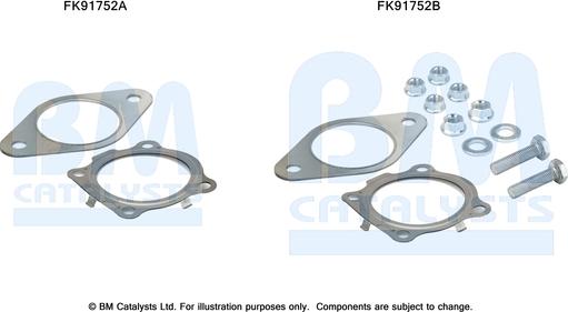 BM Catalysts FK91752 - Монтажний комплект, каталізатор autozip.com.ua