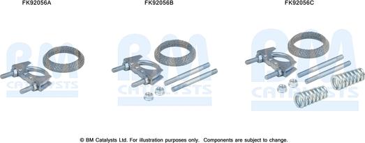 BM Catalysts FK92056 - Монтажний комплект, каталізатор autozip.com.ua