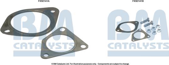 BM Catalysts FK92141 - Монтажний комплект, каталізатор autozip.com.ua