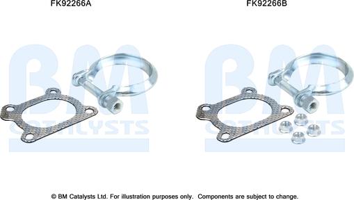 BM Catalysts FK92266 - Монтажний комплект, каталізатор autozip.com.ua