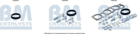 BM Catalysts FK92225 - Монтажний комплект, каталізатор autozip.com.ua