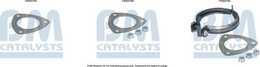 BM Catalysts FK92275 - Монтажний комплект, каталізатор autozip.com.ua