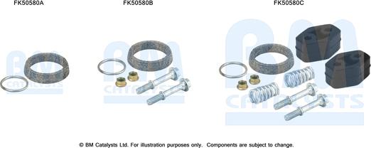 BM Catalysts FK50580 - Монтажний комплект, труба вихлопного газу autozip.com.ua