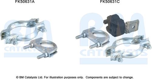 BM Catalysts FK50631 - Монтажний комплект, труба вихлопного газу autozip.com.ua