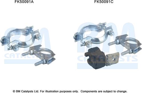 BM Catalysts FK50091 - Монтажний комплект, труба вихлопного газу autozip.com.ua