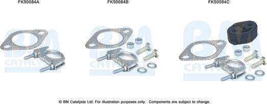 BM Catalysts FK50084 - Монтажний комплект, труба вихлопного газу autozip.com.ua