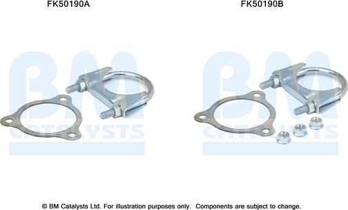 BM Catalysts FK50190 - Монтажний комплект, труба вихлопного газу autozip.com.ua