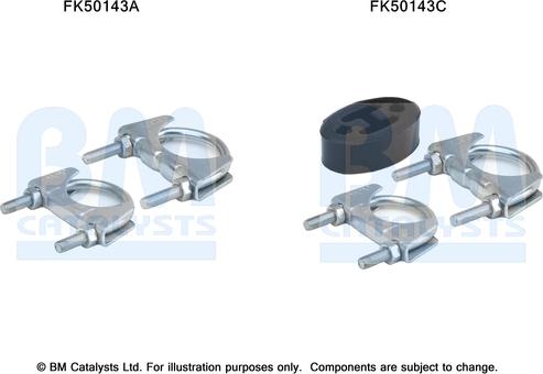 BM Catalysts FK50143 - Монтажний комплект, труба вихлопного газу autozip.com.ua