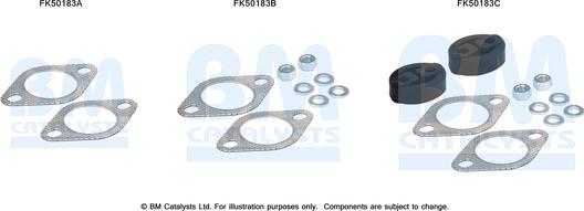 BM Catalysts FK50183 - Монтажний комплект, труба вихлопного газу autozip.com.ua