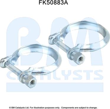 BM Catalysts FK50883 - Монтажний комплект, труба вихлопного газу autozip.com.ua
