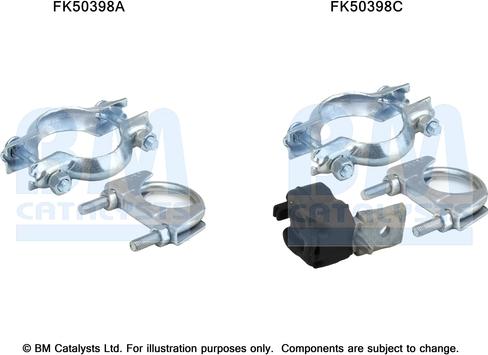 BM Catalysts FK50398 - Монтажний комплект, труба вихлопного газу autozip.com.ua