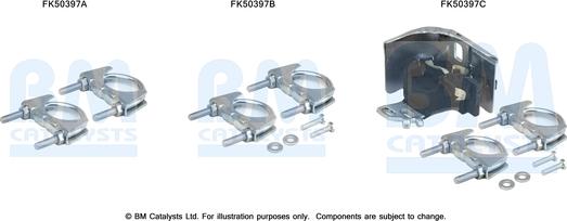 BM Catalysts FK50397 - Монтажний комплект, труба вихлопного газу autozip.com.ua