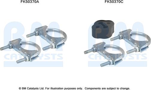 BM Catalysts FK50370 - Монтажний комплект, труба вихлопного газу autozip.com.ua