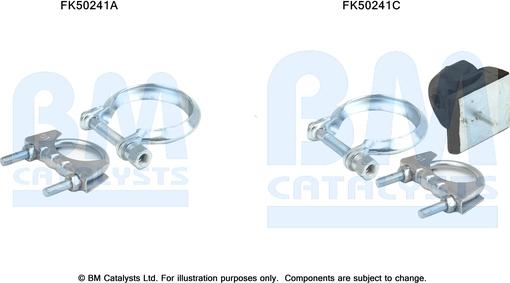 BM Catalysts FK50241 - Монтажний комплект, труба вихлопного газу autozip.com.ua