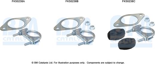 BM Catalysts FK50238 - Монтажний комплект, труба вихлопного газу autozip.com.ua