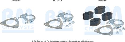 BM Catalysts FK11038 - Монтажний комплект, сажовий / частковий фільтр autozip.com.ua