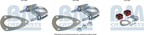 BM Catalysts FK11154 - Монтажний комплект, сажовий / частковий фільтр autozip.com.ua