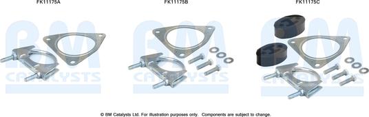 BM Catalysts FK11175 - Монтажний комплект, сажовий / частковий фільтр autozip.com.ua