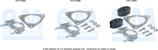 BM Catalysts FK11349 - Монтажний комплект, сажовий / частковий фільтр autozip.com.ua