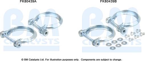 BM Catalysts FK80439 - Монтажний комплект, каталізатор autozip.com.ua