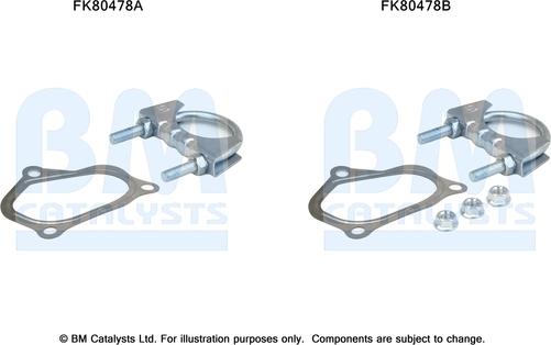 BM Catalysts FK80478 - Монтажний комплект, каталізатор autozip.com.ua