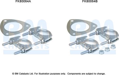 BM Catalysts FK80064 - Монтажний комплект, каталізатор autozip.com.ua