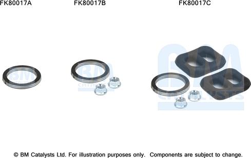 BM Catalysts FK80017 - Монтажний комплект, каталізатор autozip.com.ua