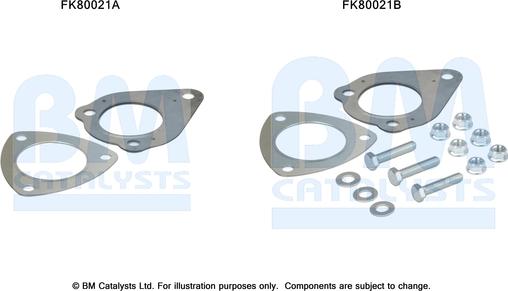 BM Catalysts FK80021 - Монтажний комплект, каталізатор autozip.com.ua