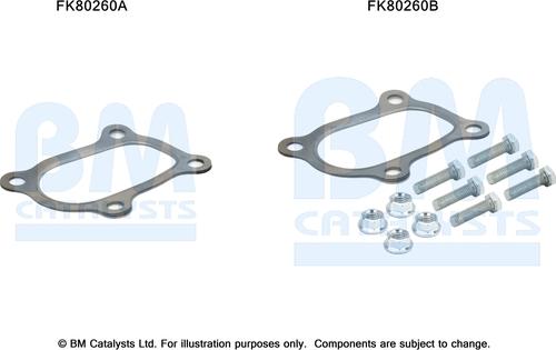 BM Catalysts FK80260 - Монтажний комплект, каталізатор autozip.com.ua