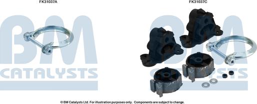 BM Catalysts FK31037 - Монтажний комплект, каталізатор autozip.com.ua