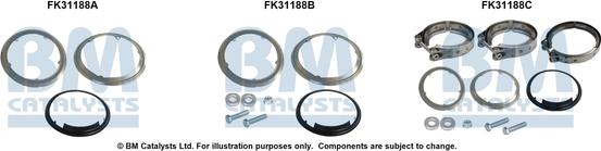 BM Catalysts FK31188 - Монтажний комплект, каталізатор autozip.com.ua