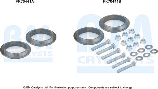 BM Catalysts FK70441 - Монтажний комплект, труба вихлопного газу autozip.com.ua