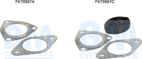BM Catalysts FK70567 - Монтажний комплект, труба вихлопного газу autozip.com.ua