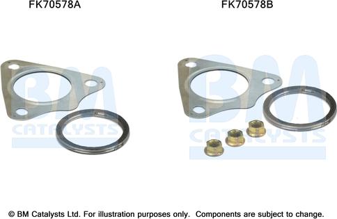 BM Catalysts FK70578 - Монтажний комплект, труба вихлопного газу autozip.com.ua