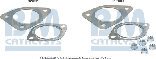 BM Catalysts FK70683 - Монтажний комплект, труба вихлопного газу autozip.com.ua