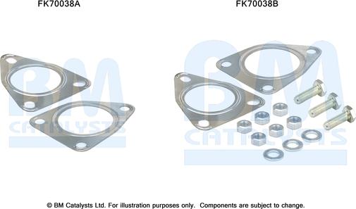 BM Catalysts FK70038 - Монтажний комплект, труба вихлопного газу autozip.com.ua