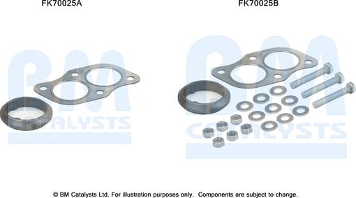 BM Catalysts FK70025 - Монтажний комплект, труба вихлопного газу autozip.com.ua