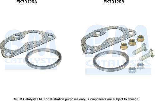 BM Catalysts FK70129 - Монтажний комплект, труба вихлопного газу autozip.com.ua