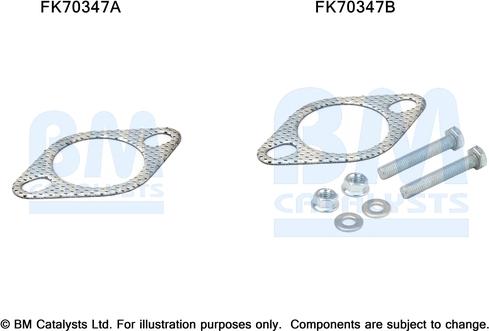 BM Catalysts FK70347 - Монтажний комплект, труба вихлопного газу autozip.com.ua