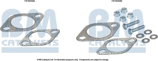 BM Catalysts FK70259 - Монтажний комплект, труба вихлопного газу autozip.com.ua