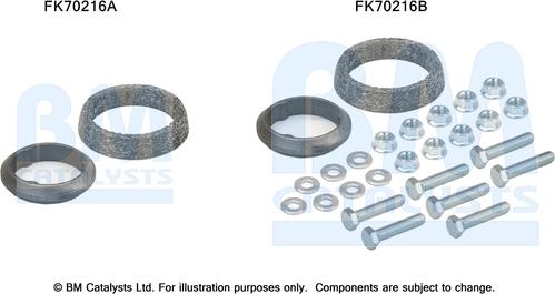 BM Catalysts FK70216 - Монтажний комплект, труба вихлопного газу autozip.com.ua