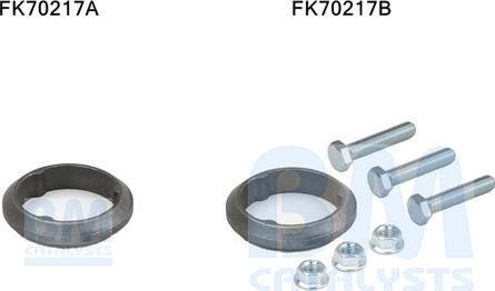 BM Catalysts FK70217 - Монтажний комплект, труба вихлопного газу autozip.com.ua